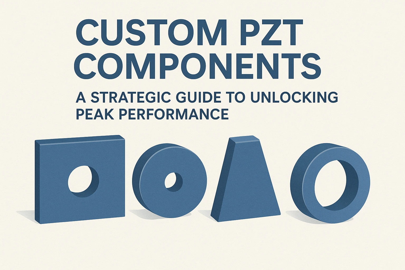 مكونات PZT كهرضغطية مخصصة للتطبيقات الطبية والفضائية والصناعية الدقيقة | تقنية يوجي