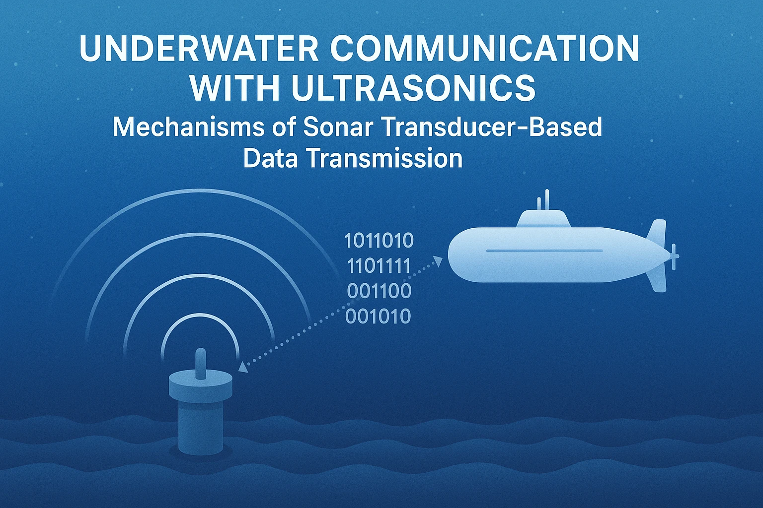 الاتصالات بالموجات فوق الصوتية تحت الماء مع محولات المودم الصوتي لنقل البيانات البحرية | تقنية يوجي
