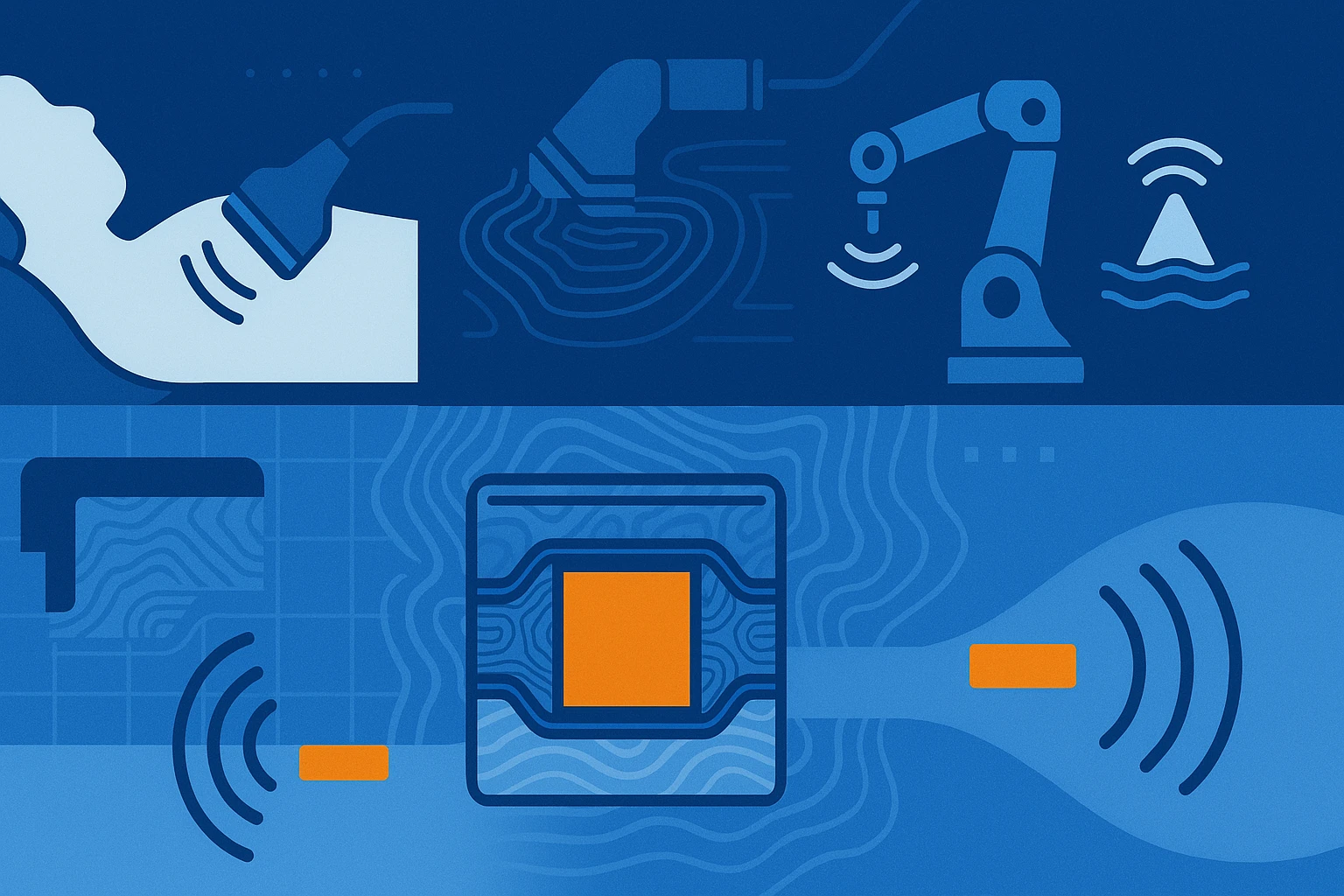 المبادئ الفنية لمحولات الطاقة بالموجات فوق الصوتية - التصميم المتقدم والأسس الكهرضغطية للتطبيقات الطبية والصناعية | تقنية يوجي