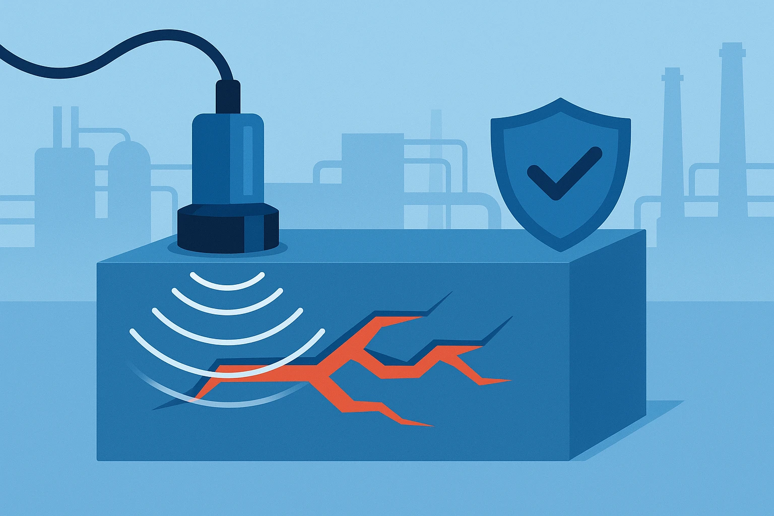 محولات NDT بالموجات فوق الصوتية للاختبار غير المدمر وفحص السلامة الصناعية | تقنية يوجي