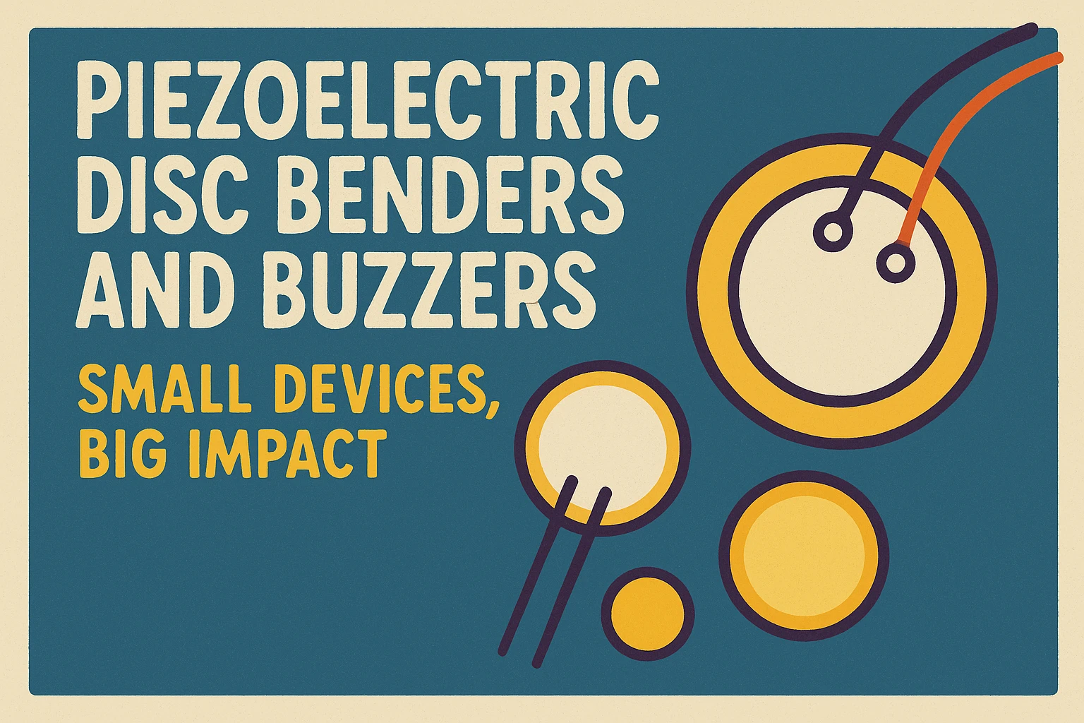 ثنيات وأقراص الطنين الكهروضغطية لتوليد الصوت والتشغيل المدمج | تقنية يوجي