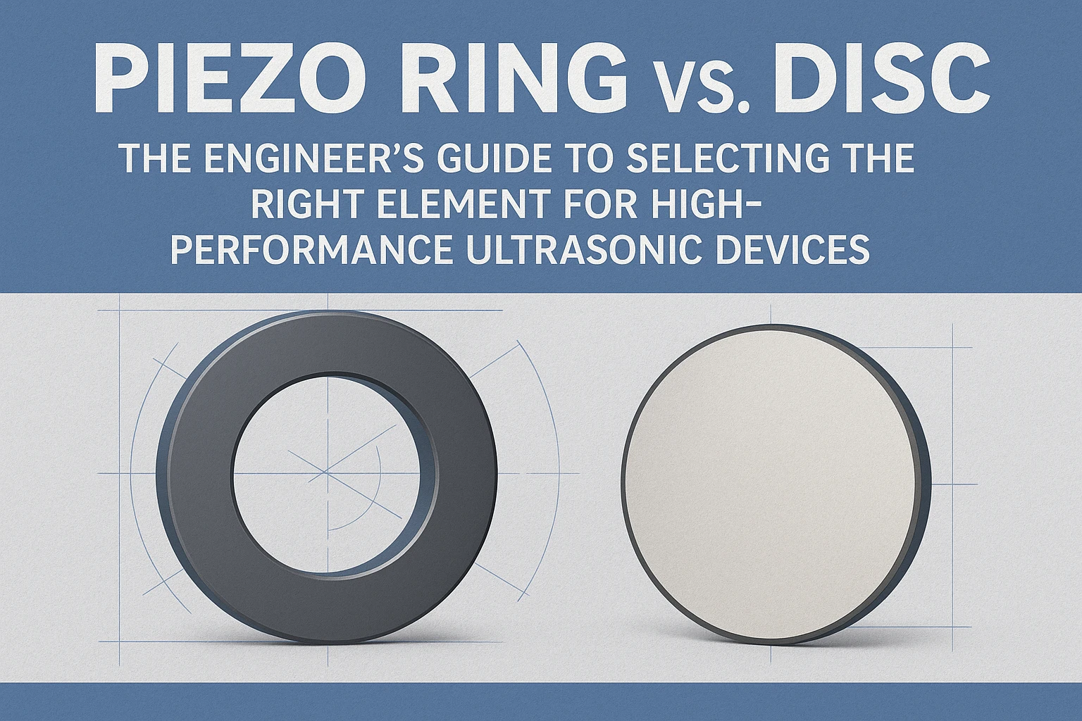 دليل مقارنة حلقة بيزو مقابل القرص لهندسة أجهزة الموجات فوق الصوتية عالية الأداء | Yujie Technology