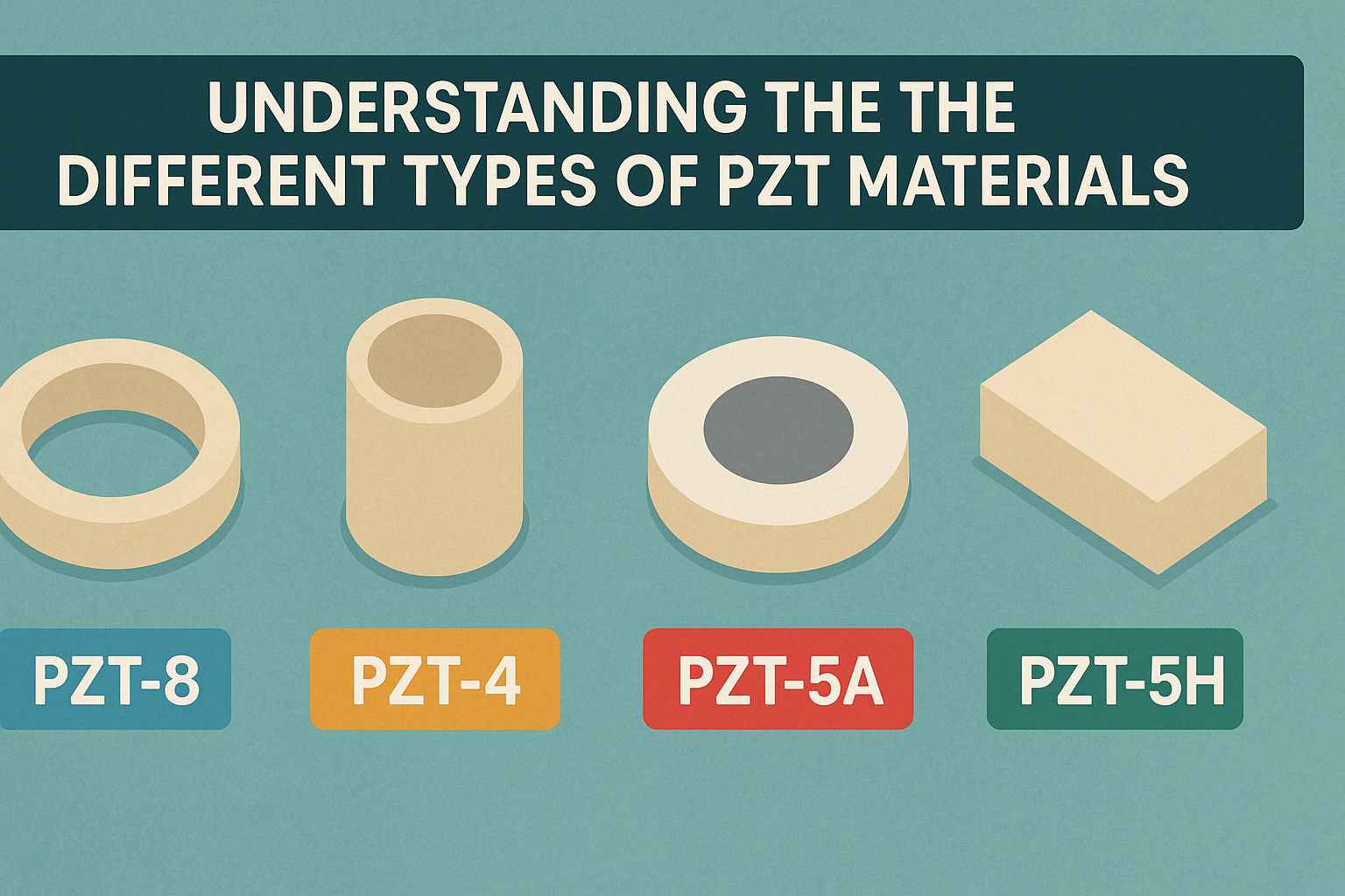 PZT material types comparison guide - soft vs hard piezoelectric ceramics selection criteria | Yujie Technology