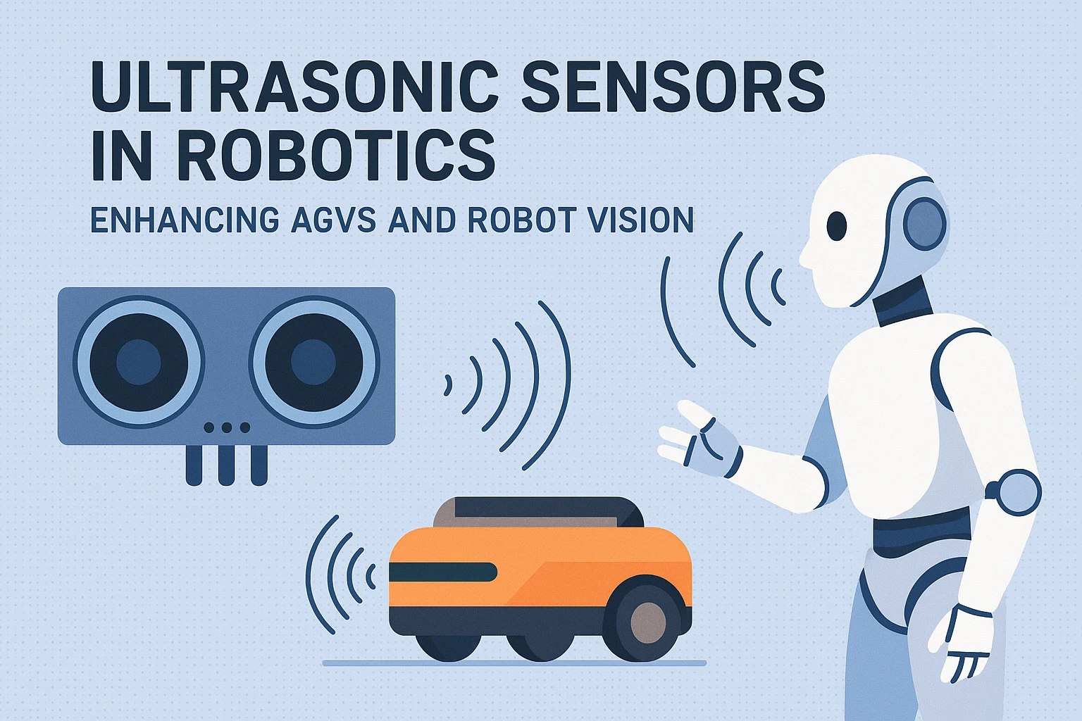 تعزز مستشعرات الموجات فوق الصوتية المركبات الموجهة آليًا وأنظمة رؤية الروبوت للأتمتة الصناعية | تقنية يوجي